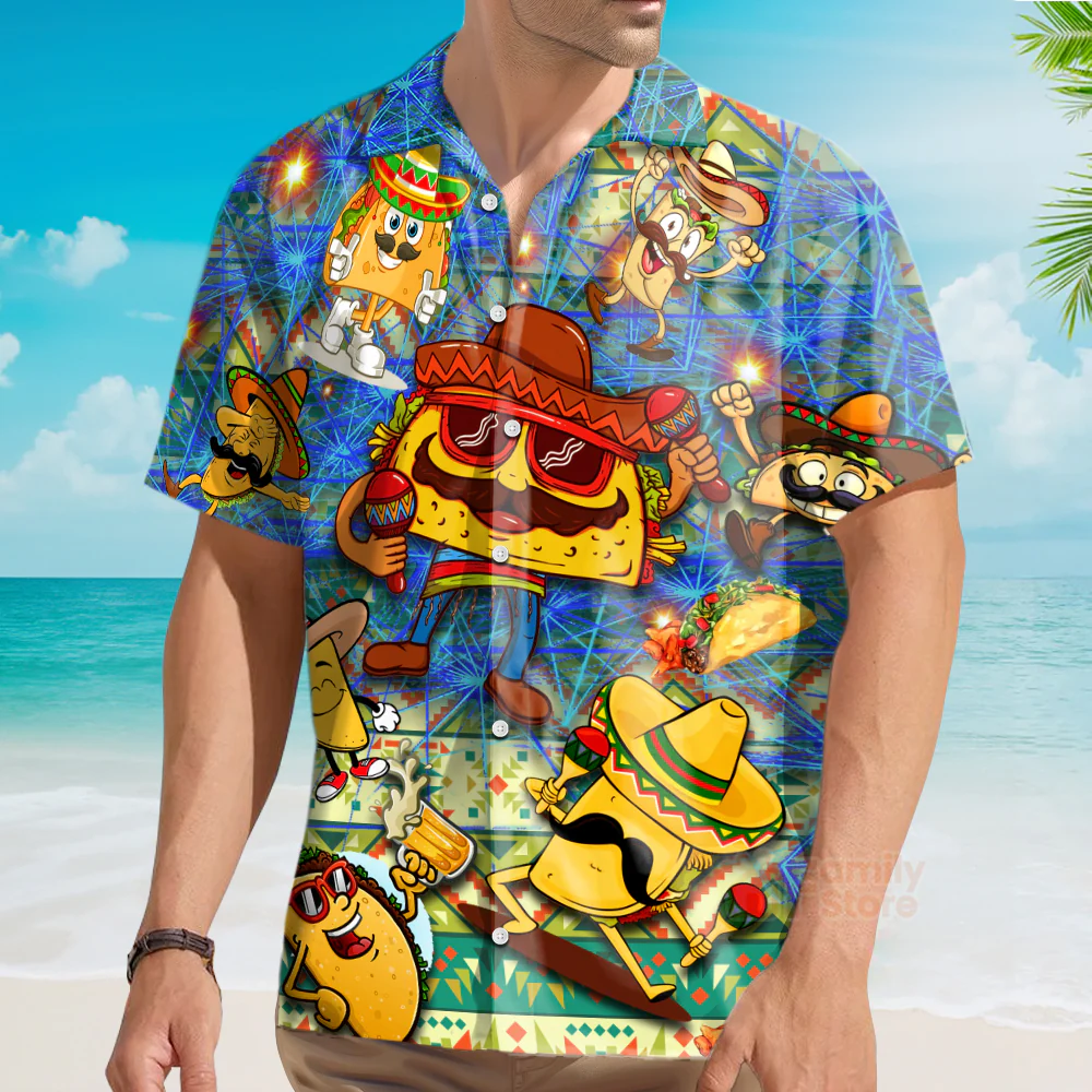 Food Let's Taco Bout How Awesome You Are Funny Hawaiian Shirt - Image 4