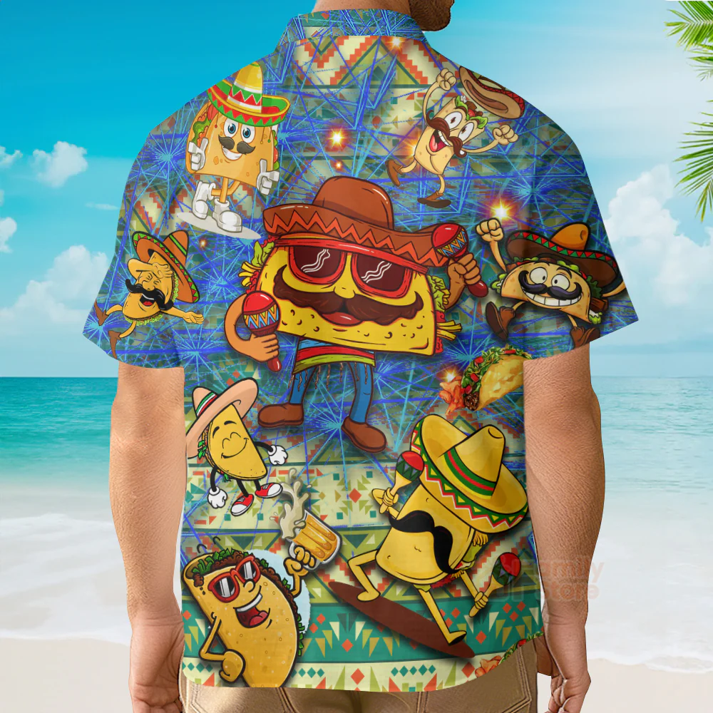 Food Let's Taco Bout How Awesome You Are Funny Hawaiian Shirt - Image 5