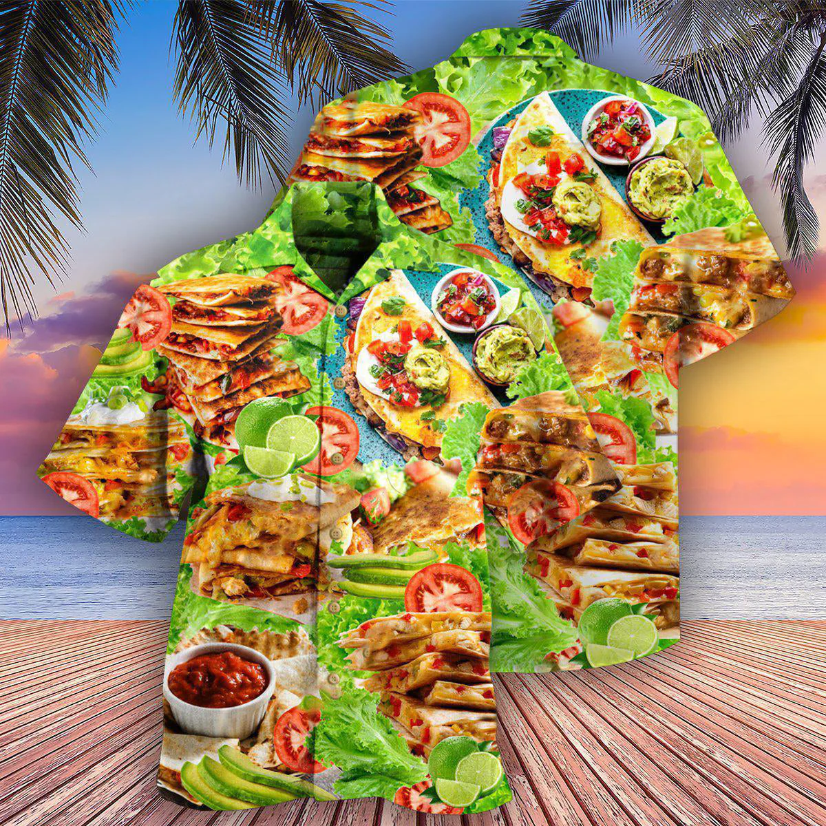 Food Quesadilla Whisperer Delicious Hawaiian Shirt - Image 3