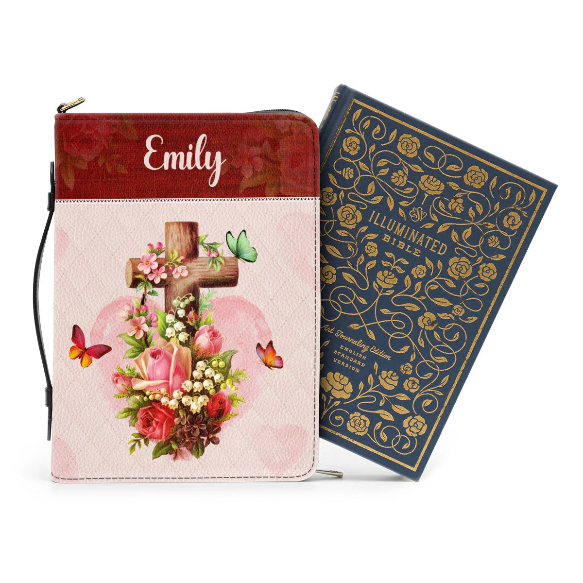 For God So Loved The World Christian Valentine - Unique Personalized Bible Covers - AT4080932 - Image 3