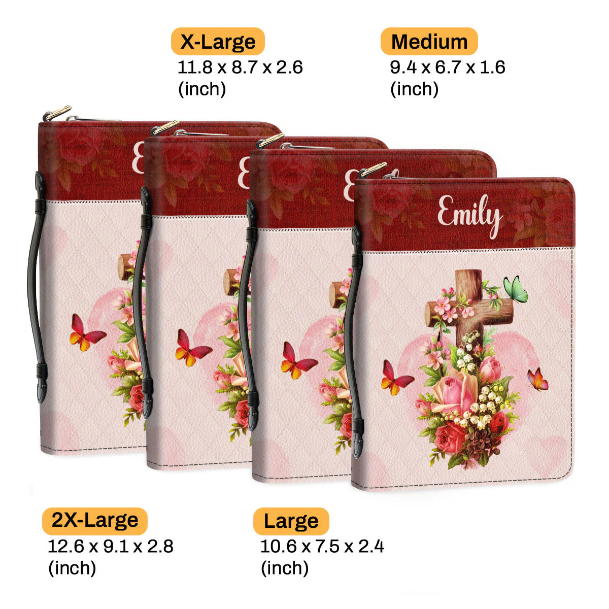For God So Loved The World Christian Valentine - Unique Personalized Bible Covers - AT4080932 - Image 6