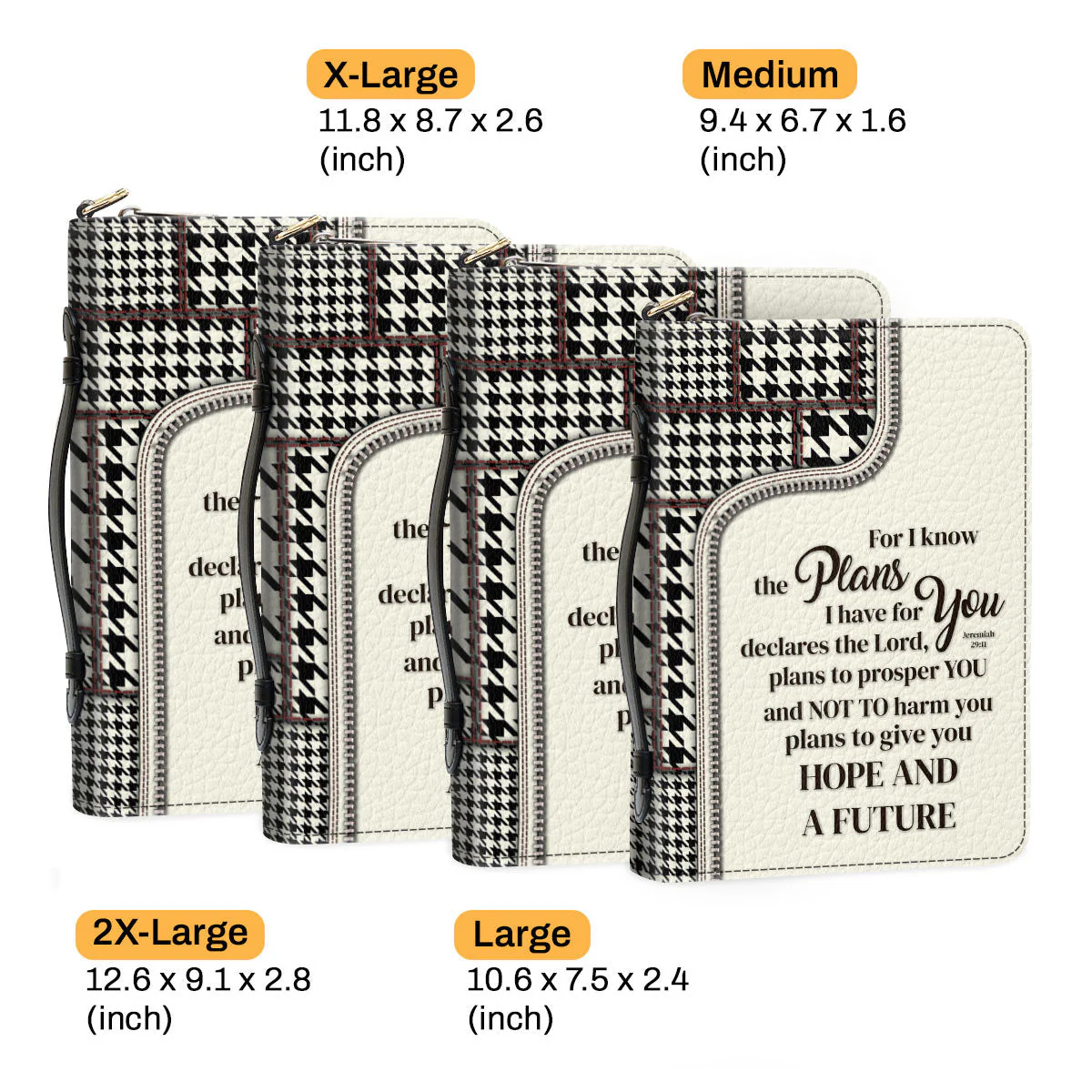 For I Know The Plans I Have For You Jeremiah 29:11 - Unique Personalized Bible Covers - AT4080848 - Image 6