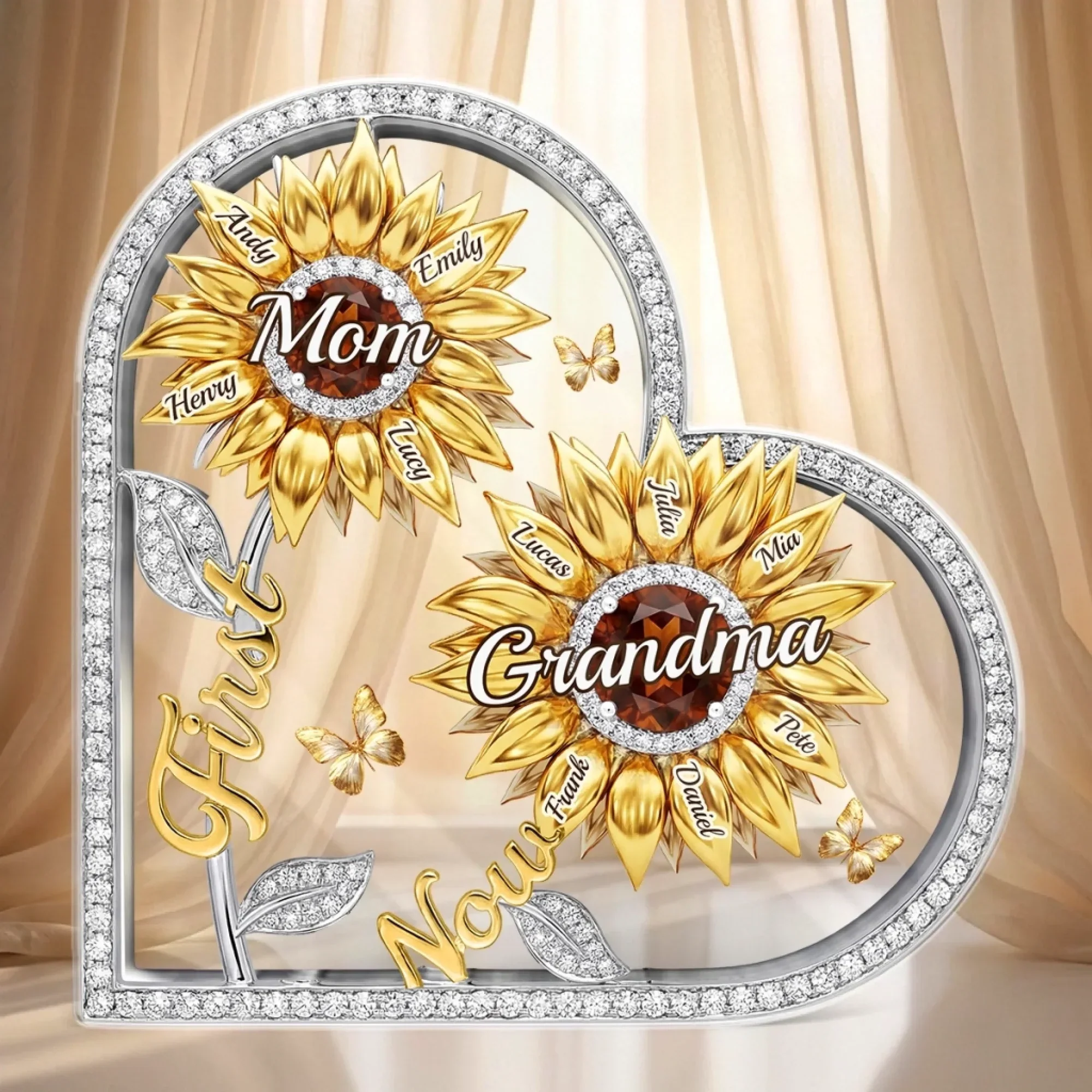 Forever Our Sunshine - Personalized Shape Acrylic Plaque - Gift For Mom, Grandma HN02 - Image 2