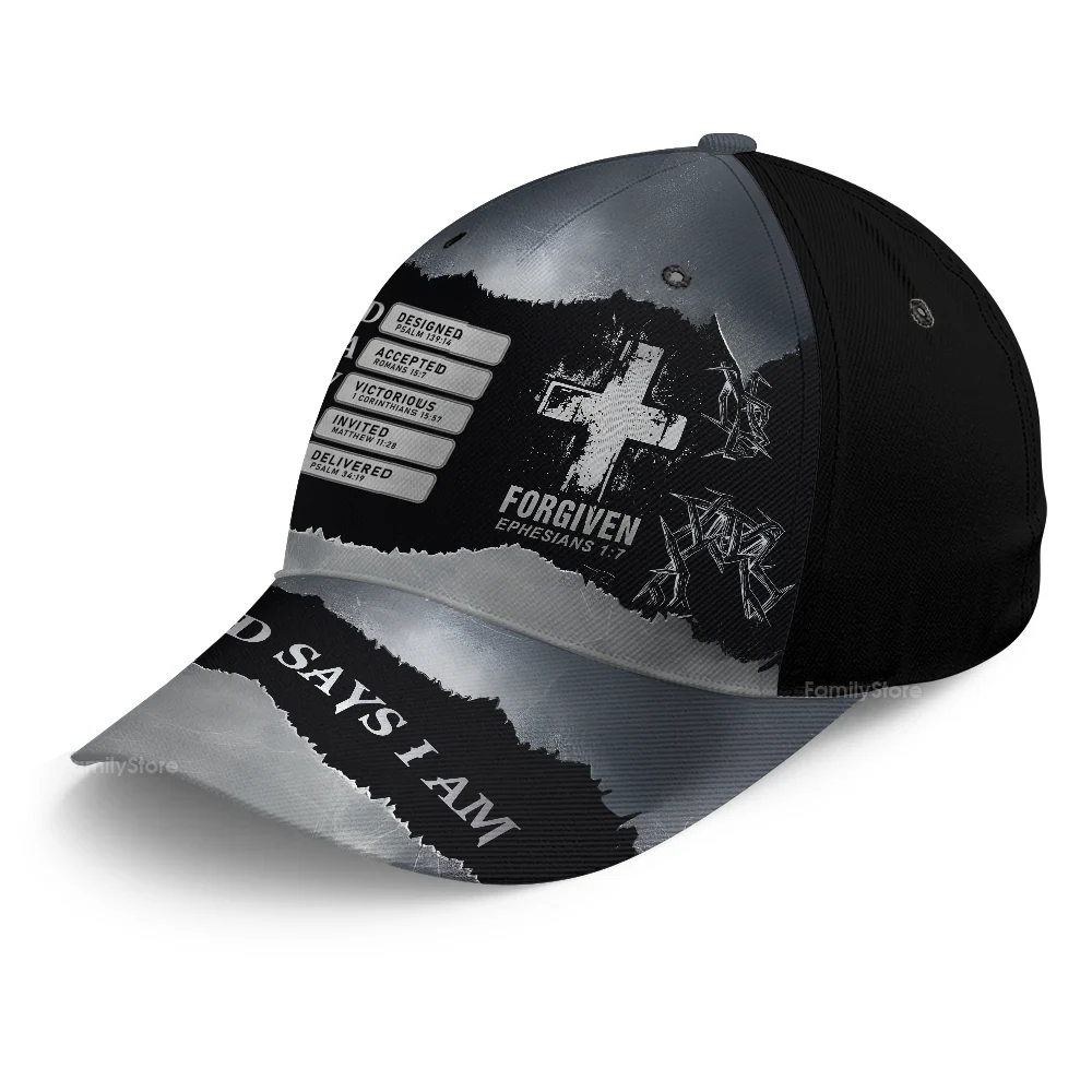 Forgiven Bible Verse - Personalized Classic Cap - Gift for Men, Dad, Grandpa, Husband, Father's Day Gift | NA94 - Image 6