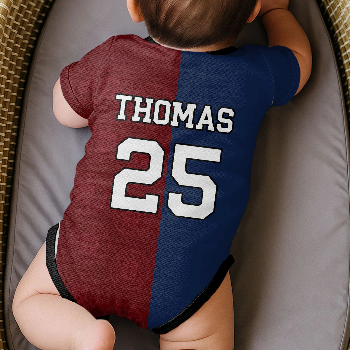 France Portugal Heritage Custom Name Number - Personalized Baby Jersey Bodysuit - Gift For Baby - Image 4