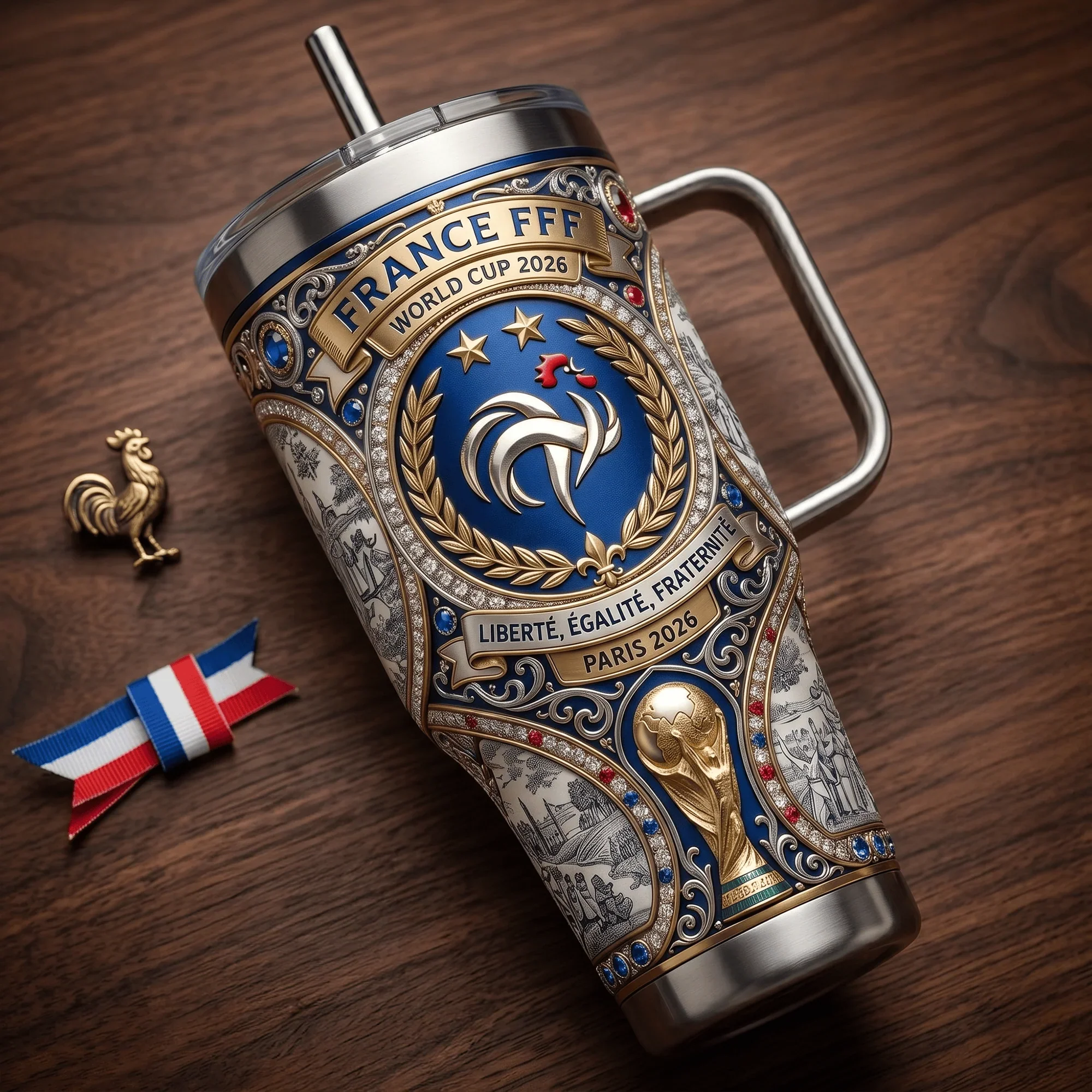 France Soccer Championship 2026 Tumbler - Gift For Sport Lovers HH01 - Image 2
