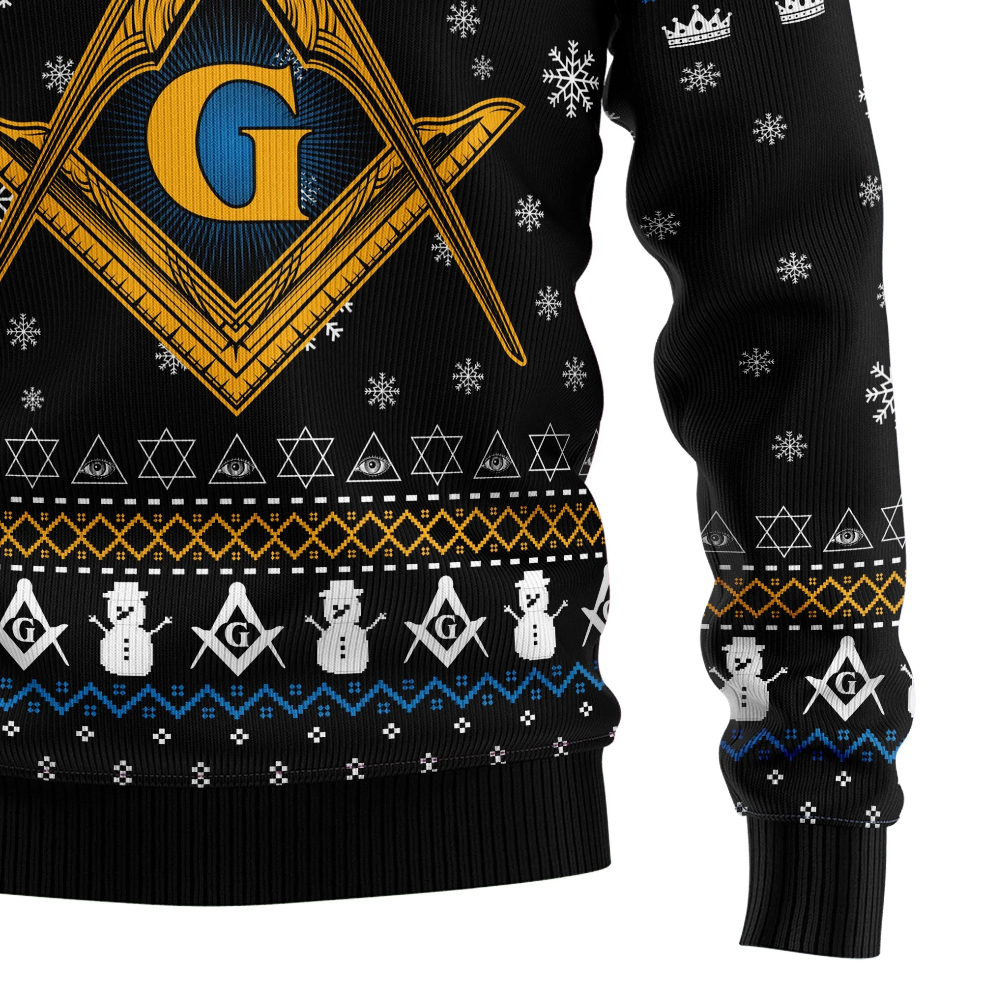 Freemason Ugly Christmas Sweater For Men And Women - Image 4