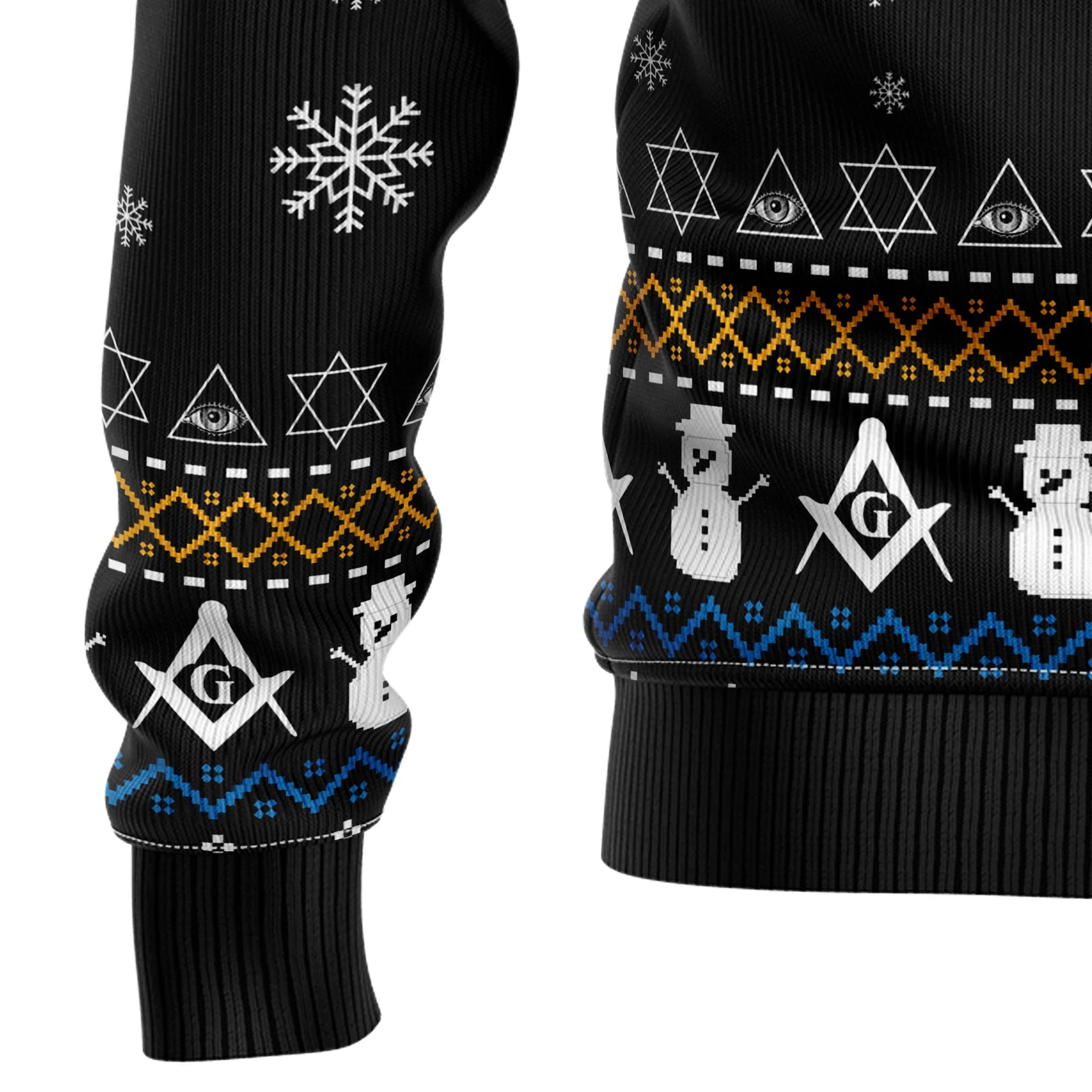 Freemason Ugly Christmas Sweater For Men And Women - Image 9