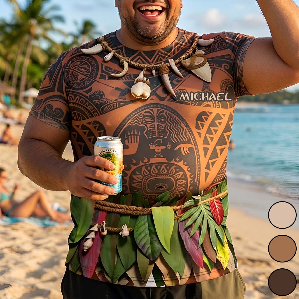 Funny Aloha Hero Costume - Personalized All Over Shirt - Gift for Hawaiian Style Lovers