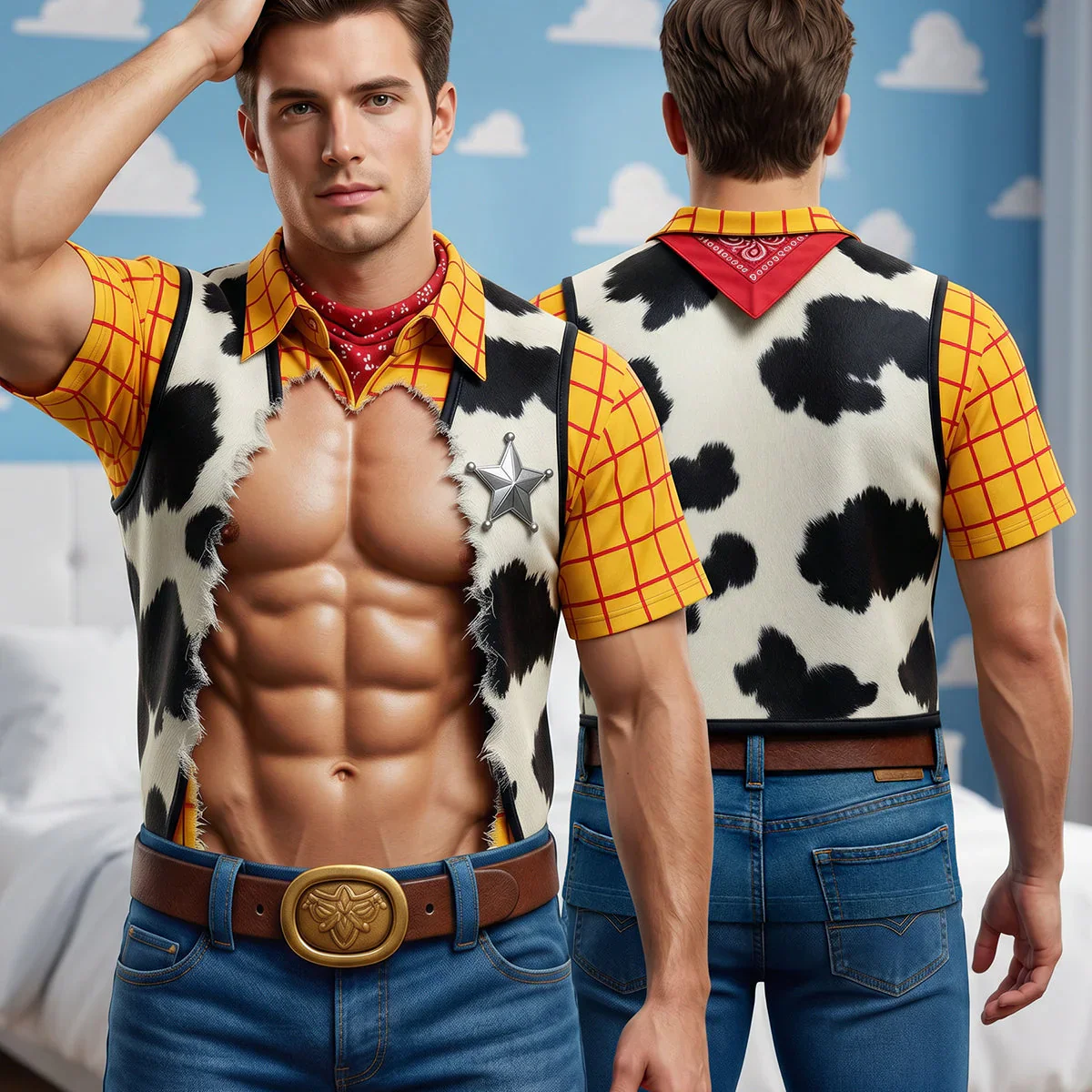 Funny Cosplay Costume Cowboy Story - Personalized All Over Shirt - Gift For Fan Movies - DSNY - Image 2