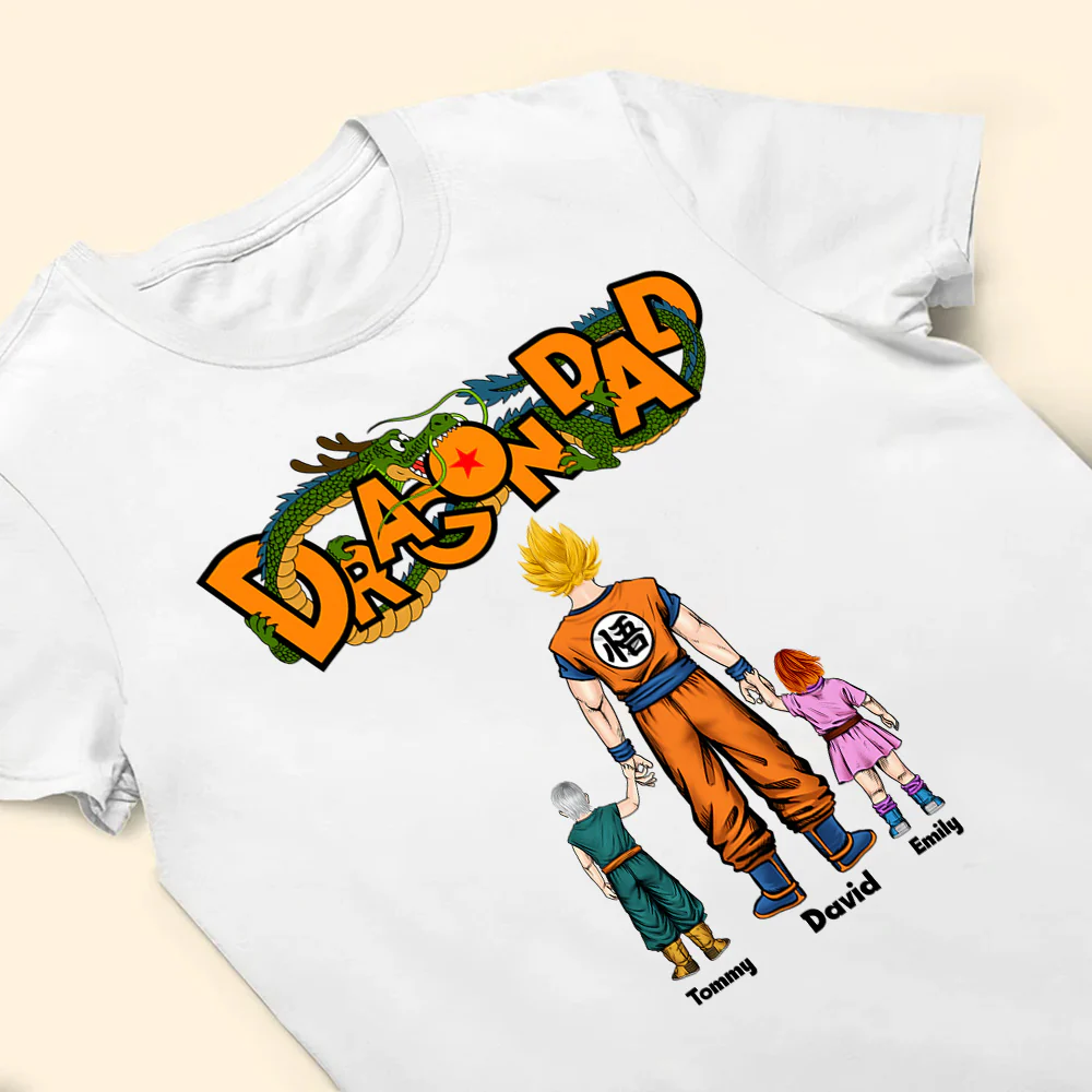 Funny DrBa Dad Playing With Kids - Gift For Father - Personalized TShirt - Image 3