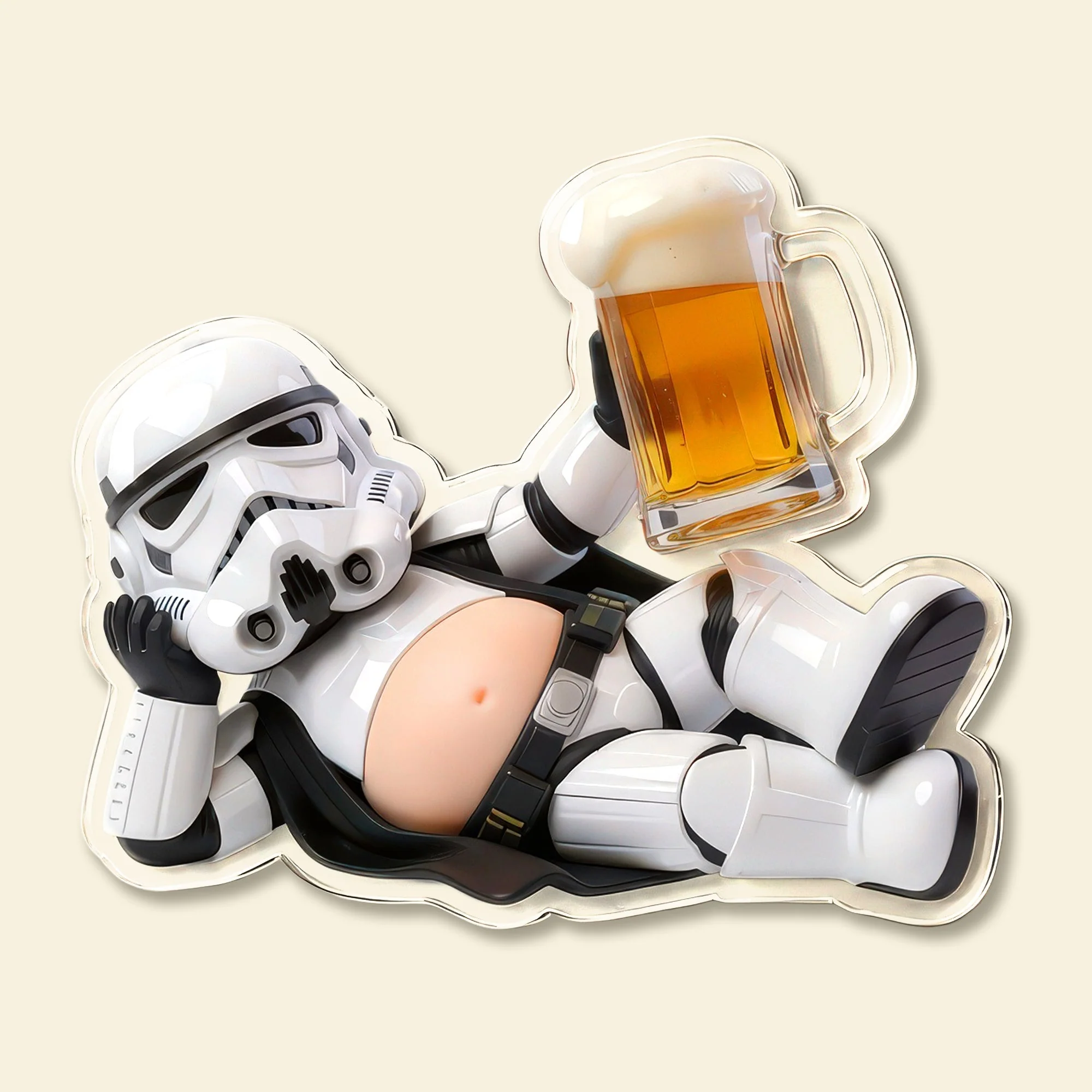 Funny Drunk With Your Favorite Character - Personalized Squishy Acrylic Fridge Magnet - Stwa - Image 3