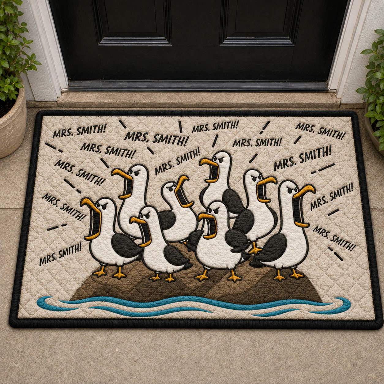 Funny Goose Classroom Decor - Personalized Doormat - Gifts For Teacher - Image 4