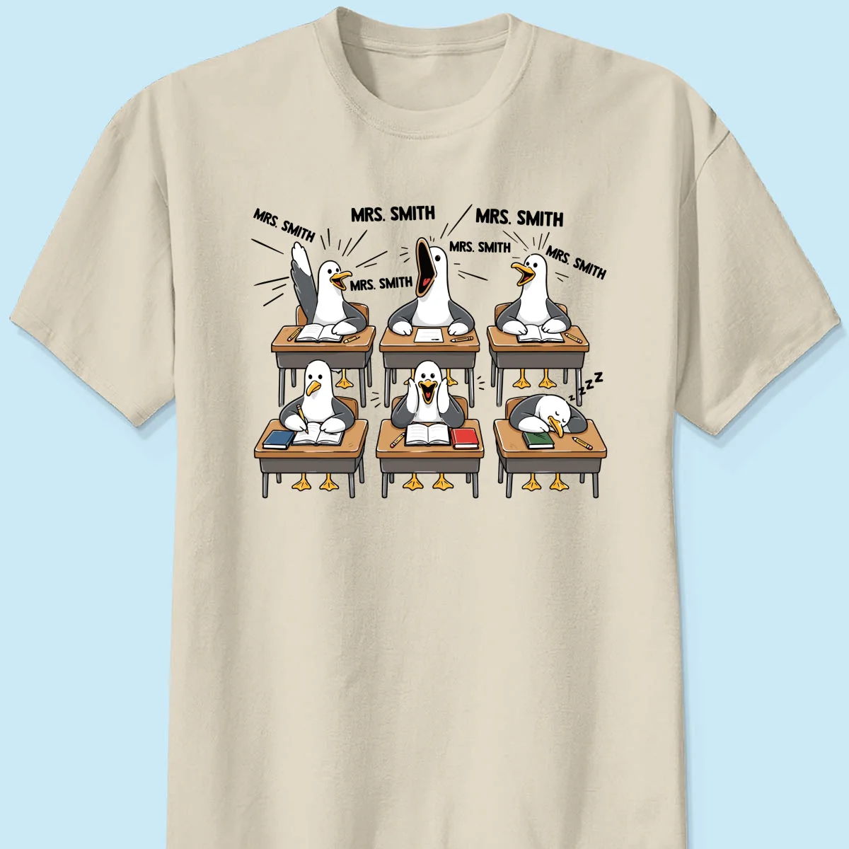 Funny Seagull Teacher - Personalized Shirt - Gifts For Teacher - Image 11