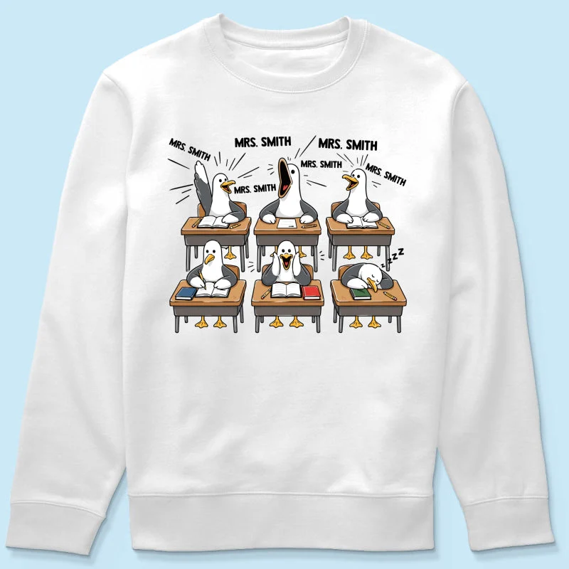Funny Seagull Teacher - Personalized Shirt - Gifts For Teacher - Image 16