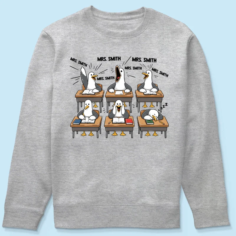 Funny Seagull Teacher - Personalized Shirt - Gifts For Teacher - Image 17