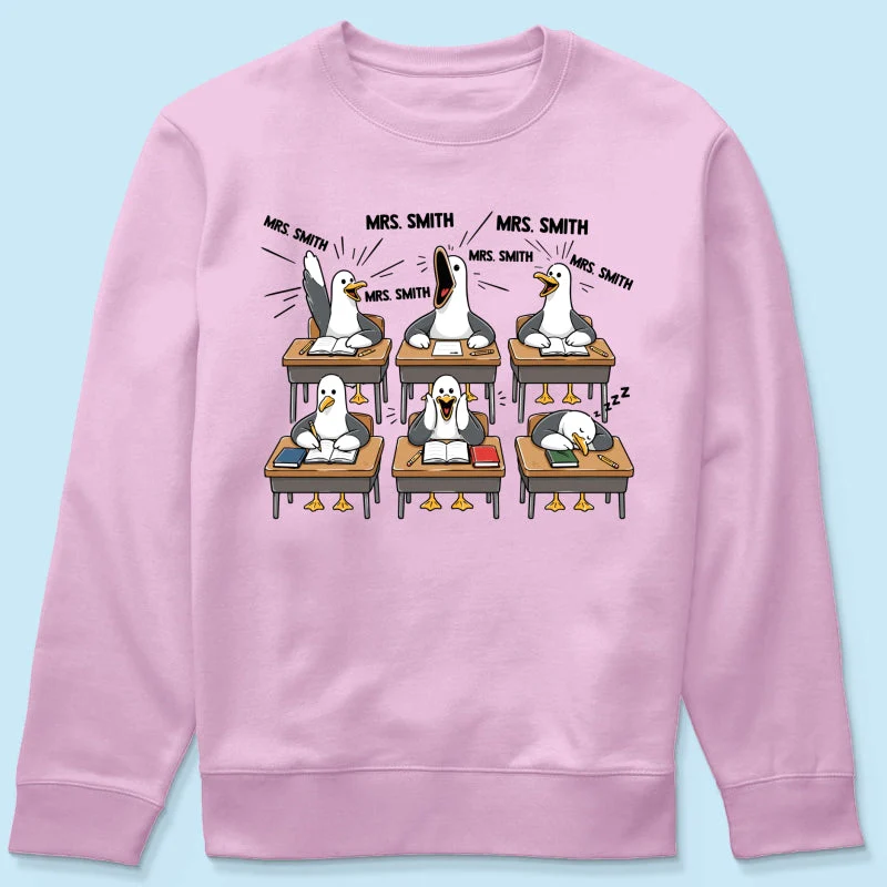 Funny Seagull Teacher - Personalized Shirt - Gifts For Teacher - Image 18