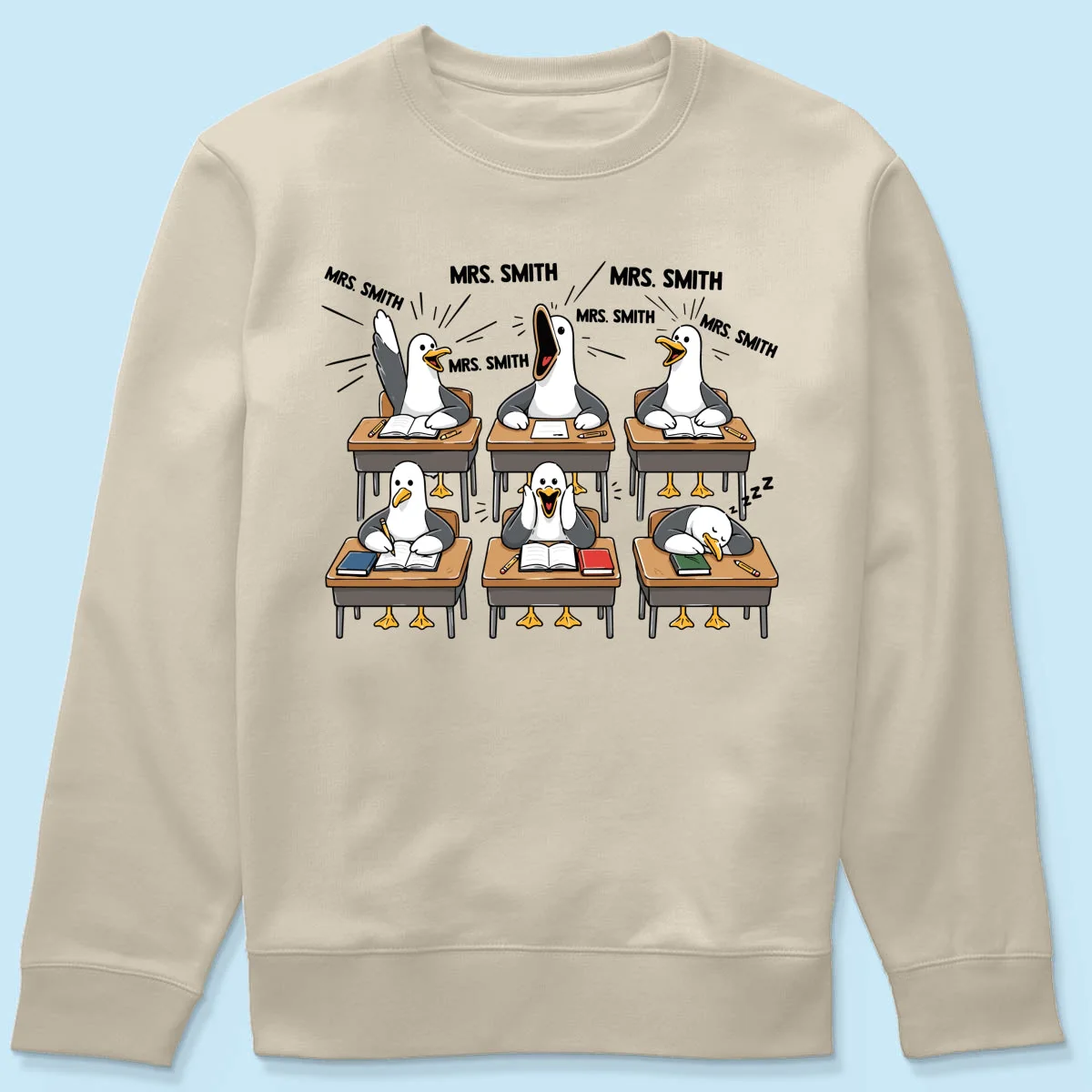 Funny Seagull Teacher - Personalized Shirt - Gifts For Teacher - Image 19