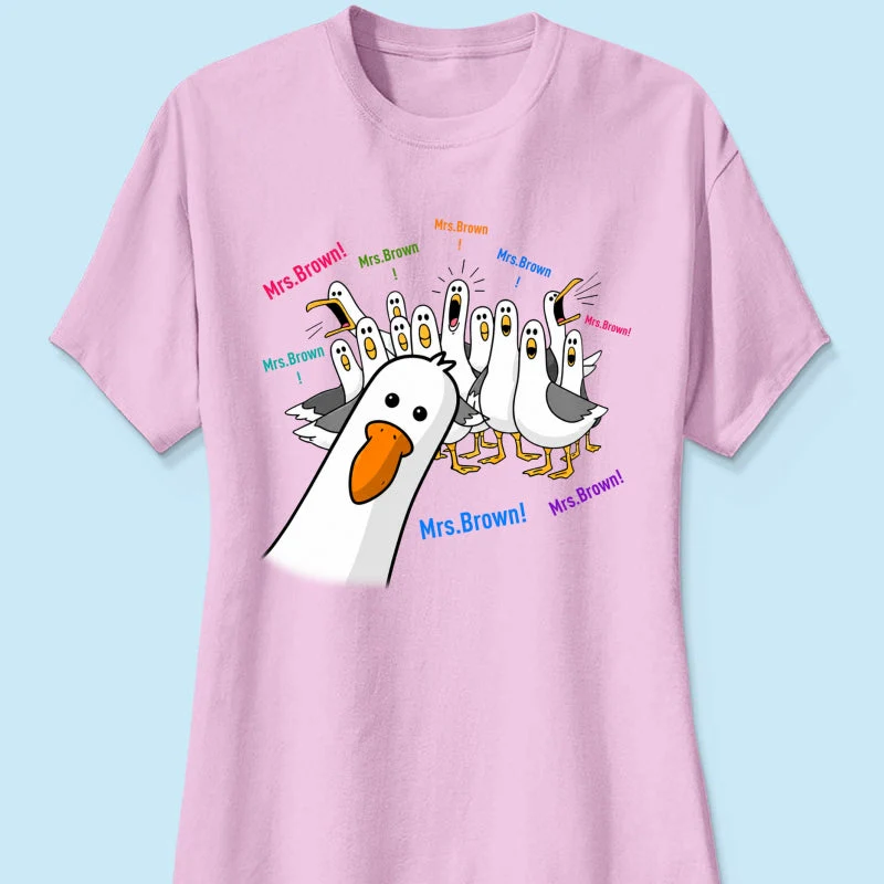 Funny Seagulls Teacher Name - Personalized Shirt - Gift For Teacher - Image 15