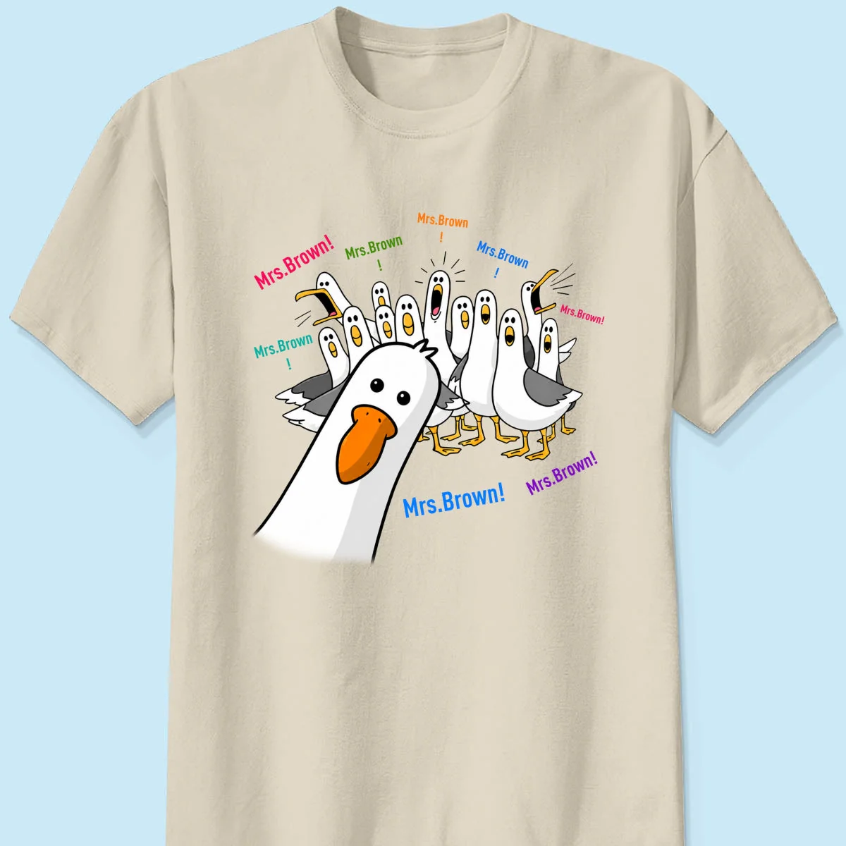 Funny Seagulls Teacher Name - Personalized Shirt - Gift For Teacher - Image 8