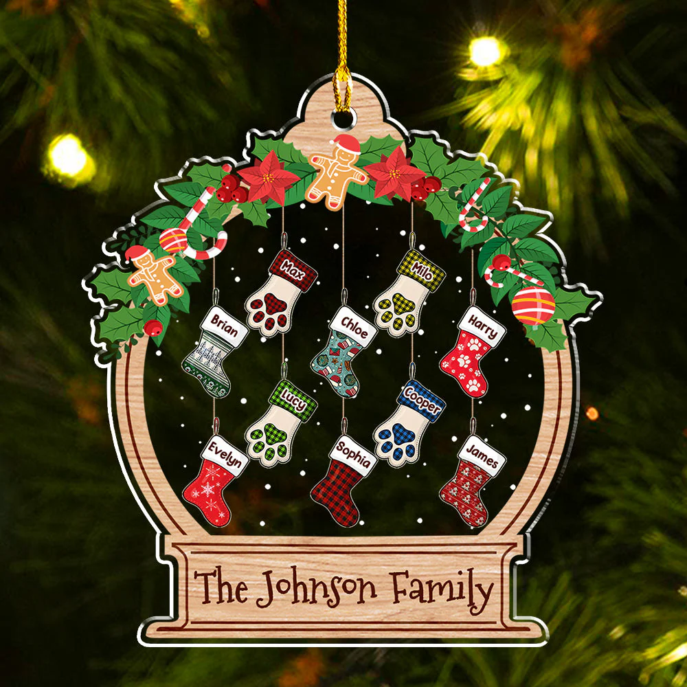 Funny Stockings - Personalized Acrylic Ornament - Christmas Gift for Pet Owners, Pet Lovers | HH01 - Image 2