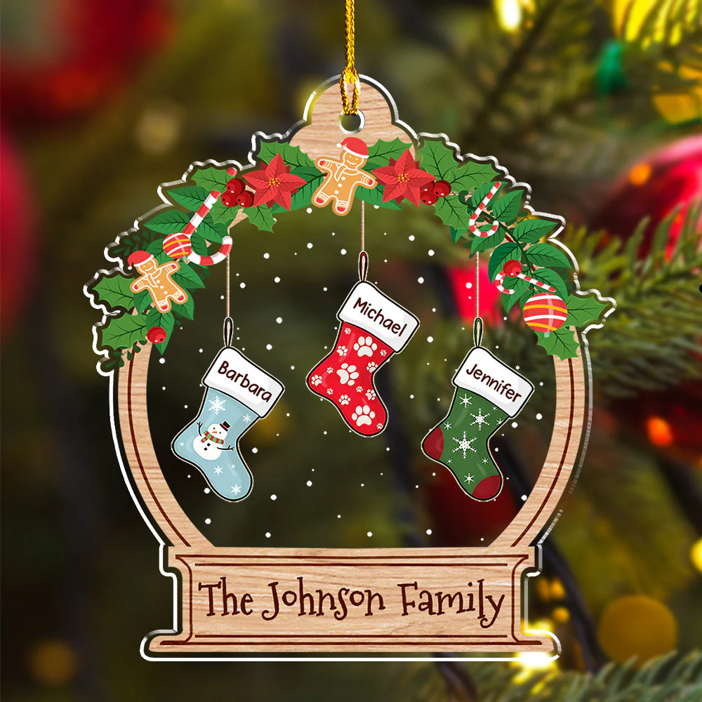 Funny Stockings - Personalized Acrylic Ornament - Christmas Gift for Pet Owners, Pet Lovers | HH01 - Image 3