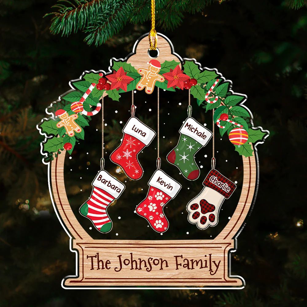 Funny Stockings - Personalized Acrylic Ornament - Christmas Gift for Pet Owners, Pet Lovers | HH01 - Image 4