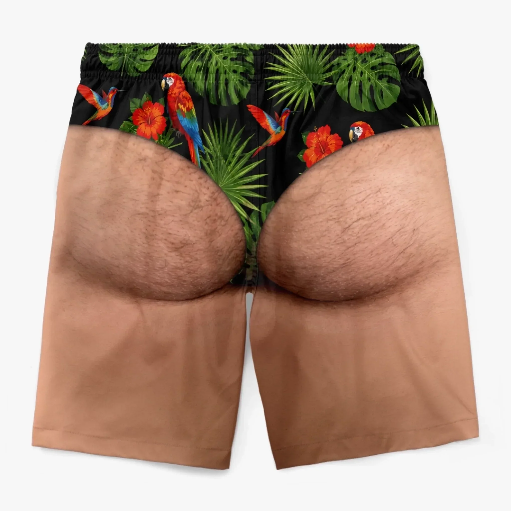 Custom Funny Tropical Floral Swim Trunks Summer Vacation - Personalized Beach Short - Gifts For Men - Image 5