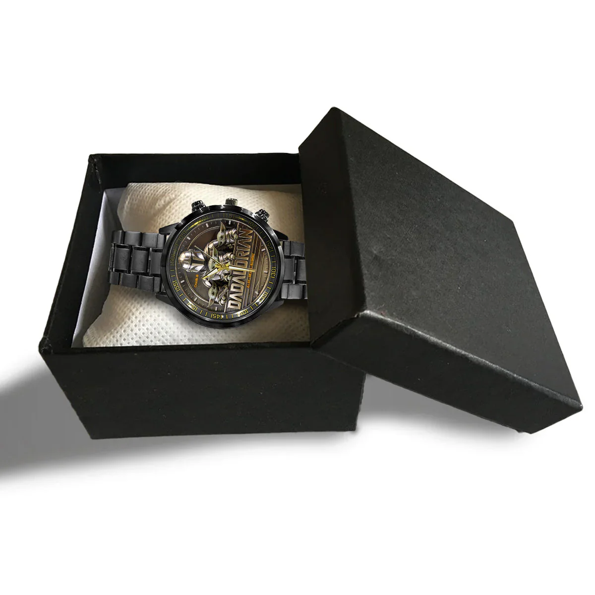 Galactic Tracker And The Child - Personalized Hand Watch - Gift For Dad - Stwa HH01 - Image 5