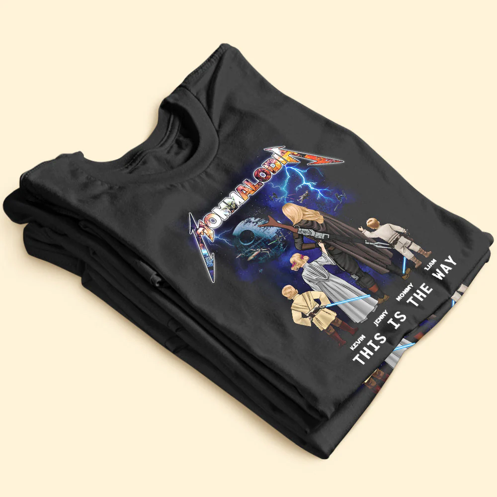 Galaxy Mommalodia This Is The Way - Personalized T-shirt - Patriotic Gift For Mom, Grandma | CL08 HN02 - Image 4