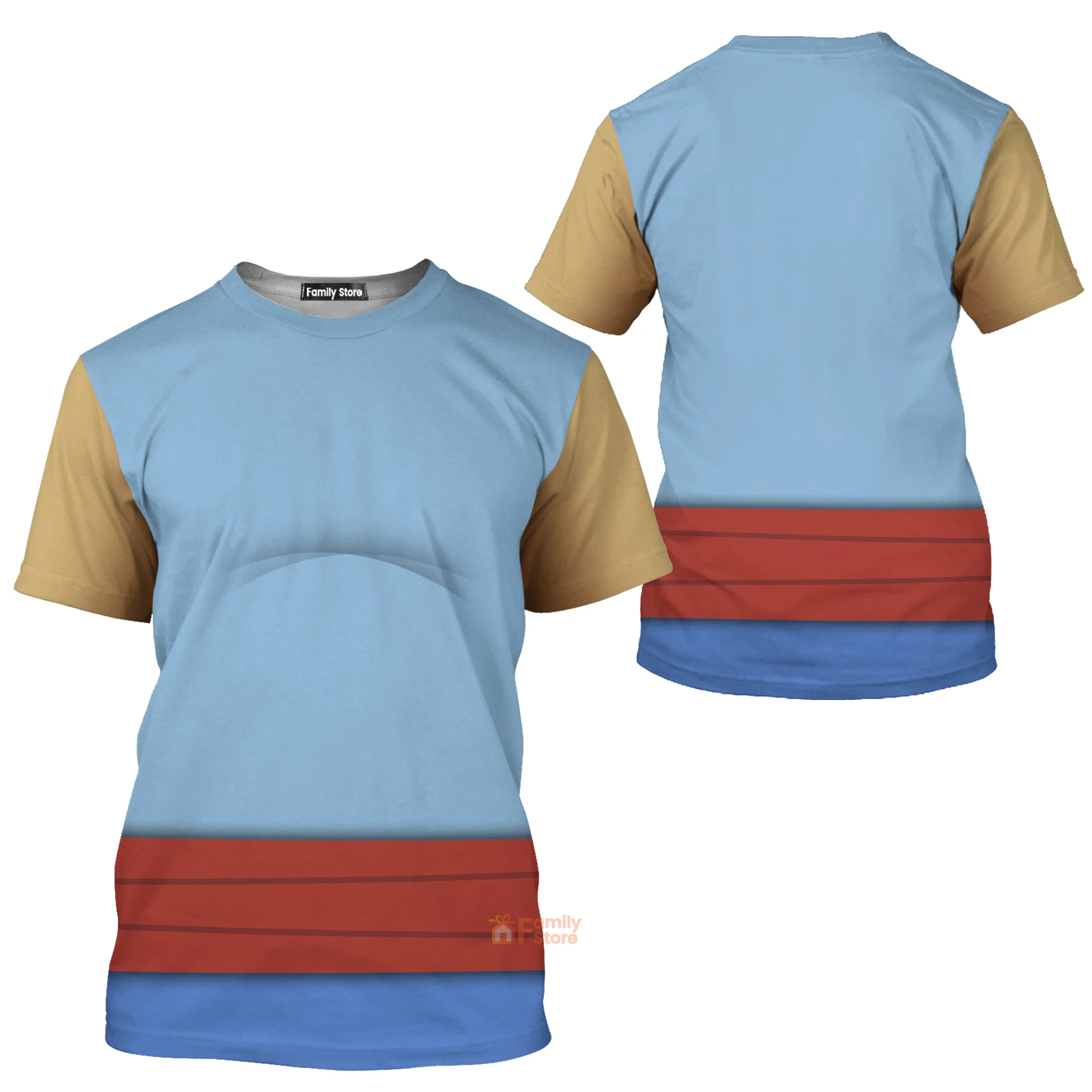 Genie Aladdin Costume T-Shirt - Image 3
