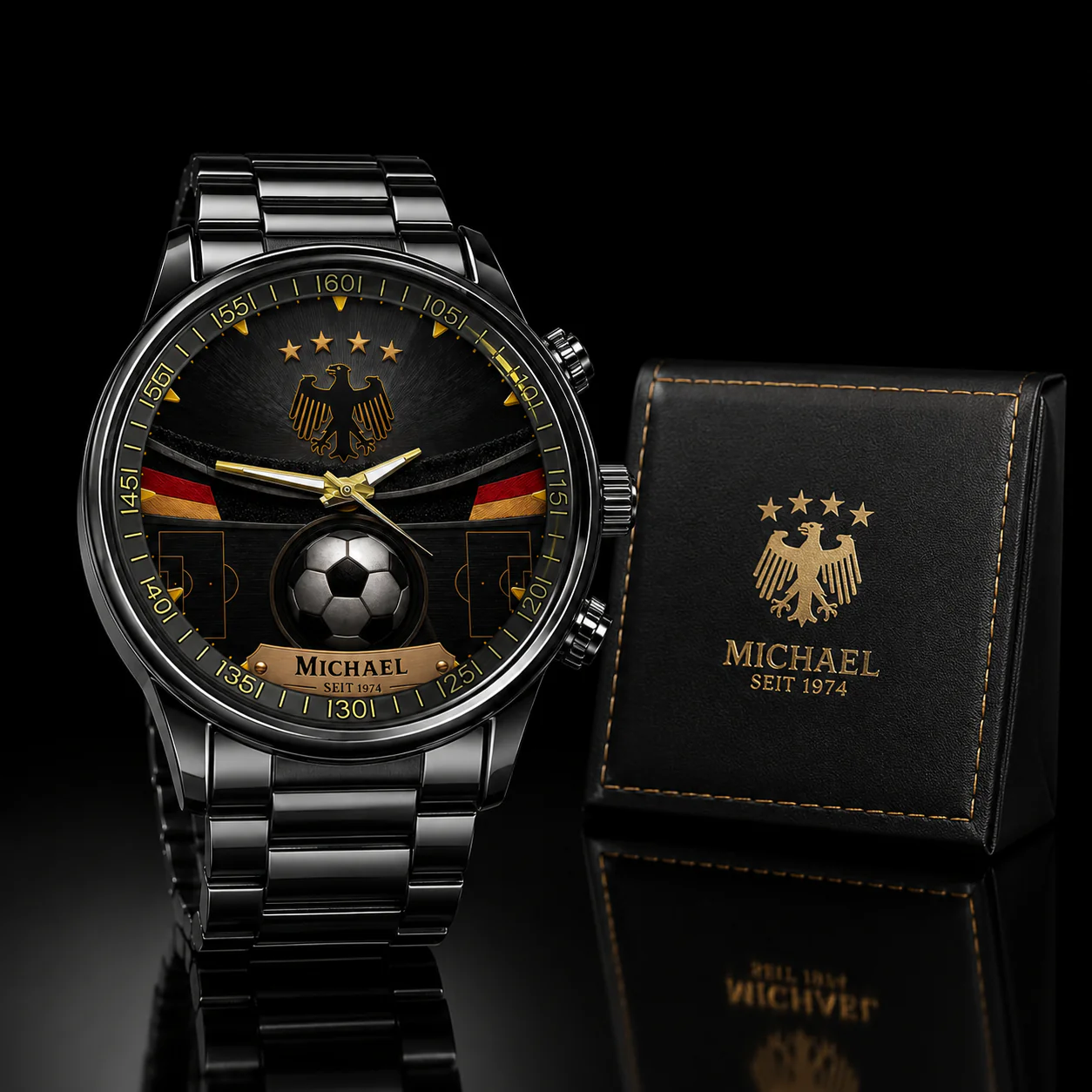 Germany Soccer Championship 2026 - Personalized Hand Watch - Birthday Gifts For Football Lovers, Sports Fans, Sports Lovers - Image 2