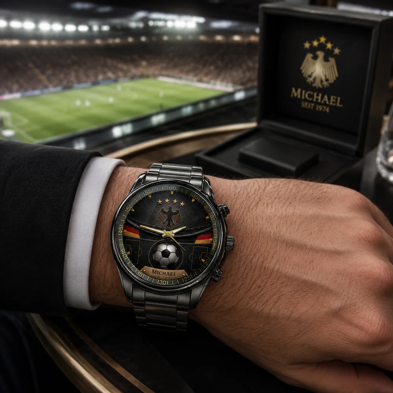 Germany Soccer Championship 2026 - Personalized Hand Watch - Birthday Gifts For Football Lovers, Sports Fans, Sports Lovers - Image 4