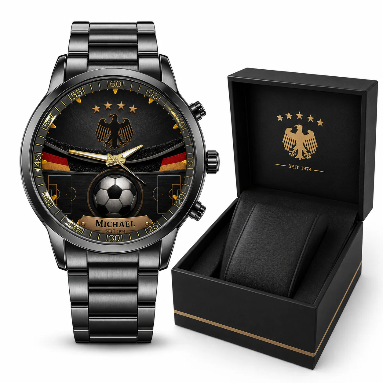 Germany Soccer Championship 2026 - Personalized Hand Watch - Birthday Gifts For Football Lovers, Sports Fans, Sports Lovers - Image 5