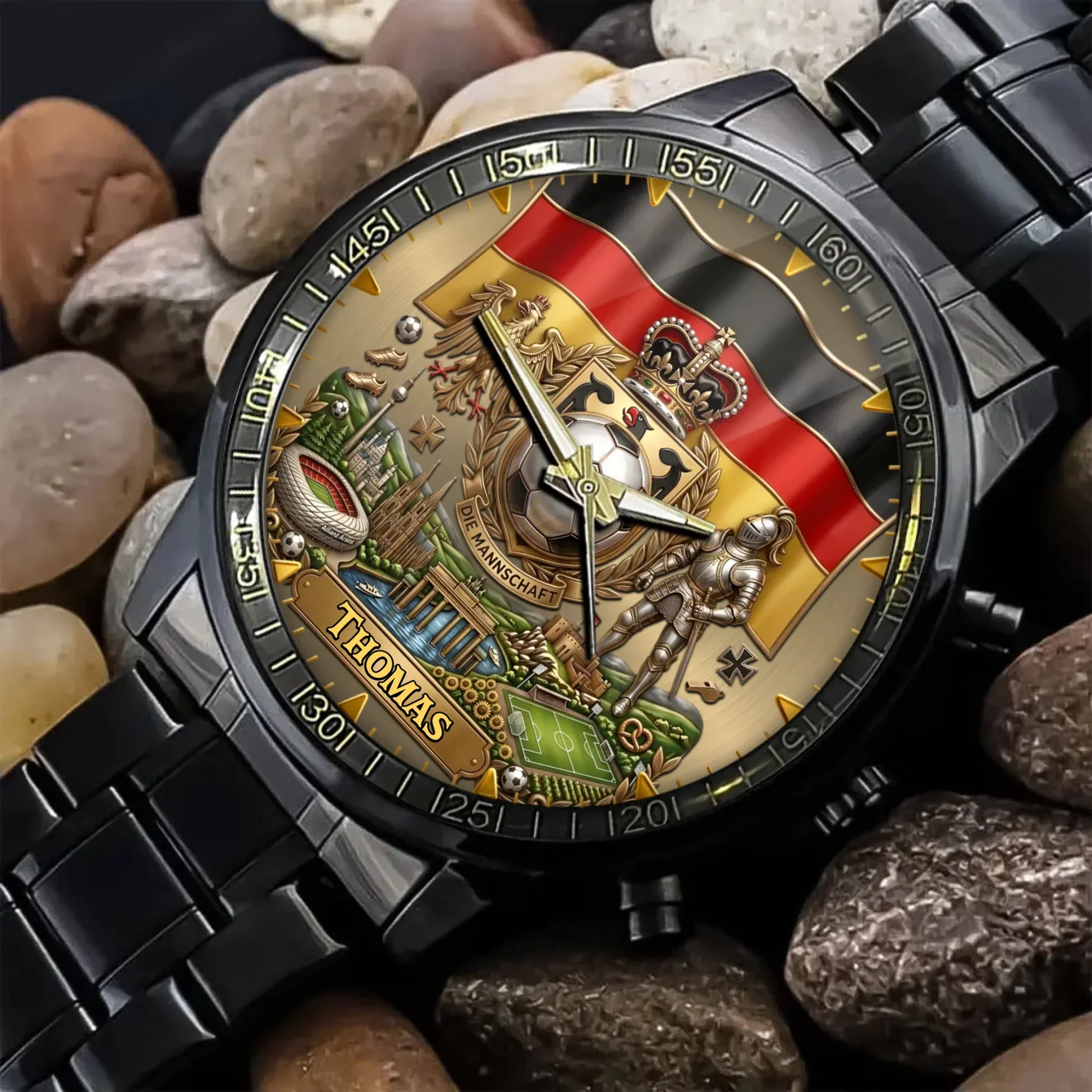 Germany Soccer Championship 2026 - Personalized Hand Watch - Gift For Sport Lovers - Image 2