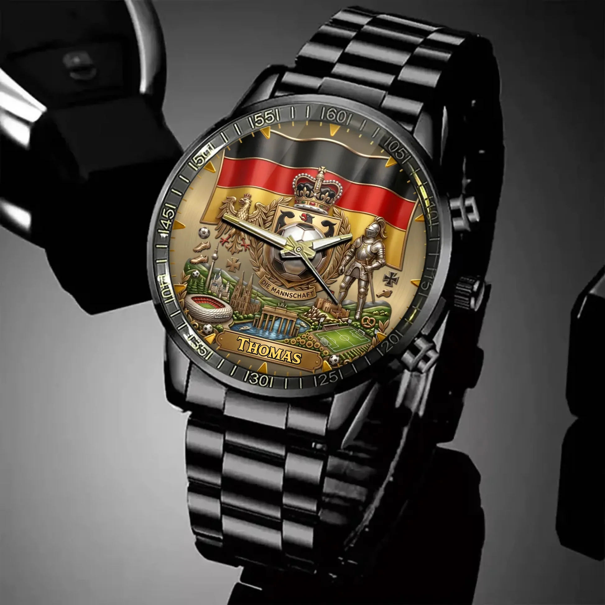 Germany Soccer Championship 2026 - Personalized Hand Watch - Gift For Sport Lovers - Image 4