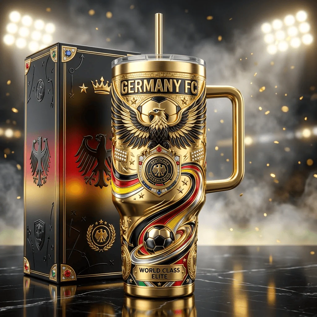 Germany Soccer Championship 2026 Tumbler With Straw - Gift For Sport Lovers