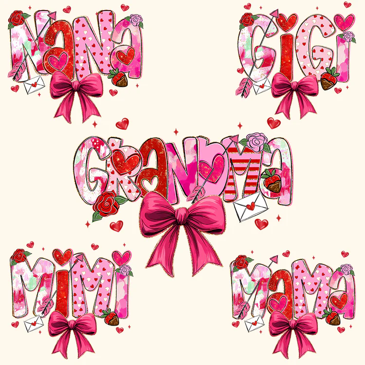 Gigi Cute Bow And Strawberry - Personalized Sweatshirt With Design On Sleeve - Gift For Mom, Grandma, Daughter | HN02 - Image 8