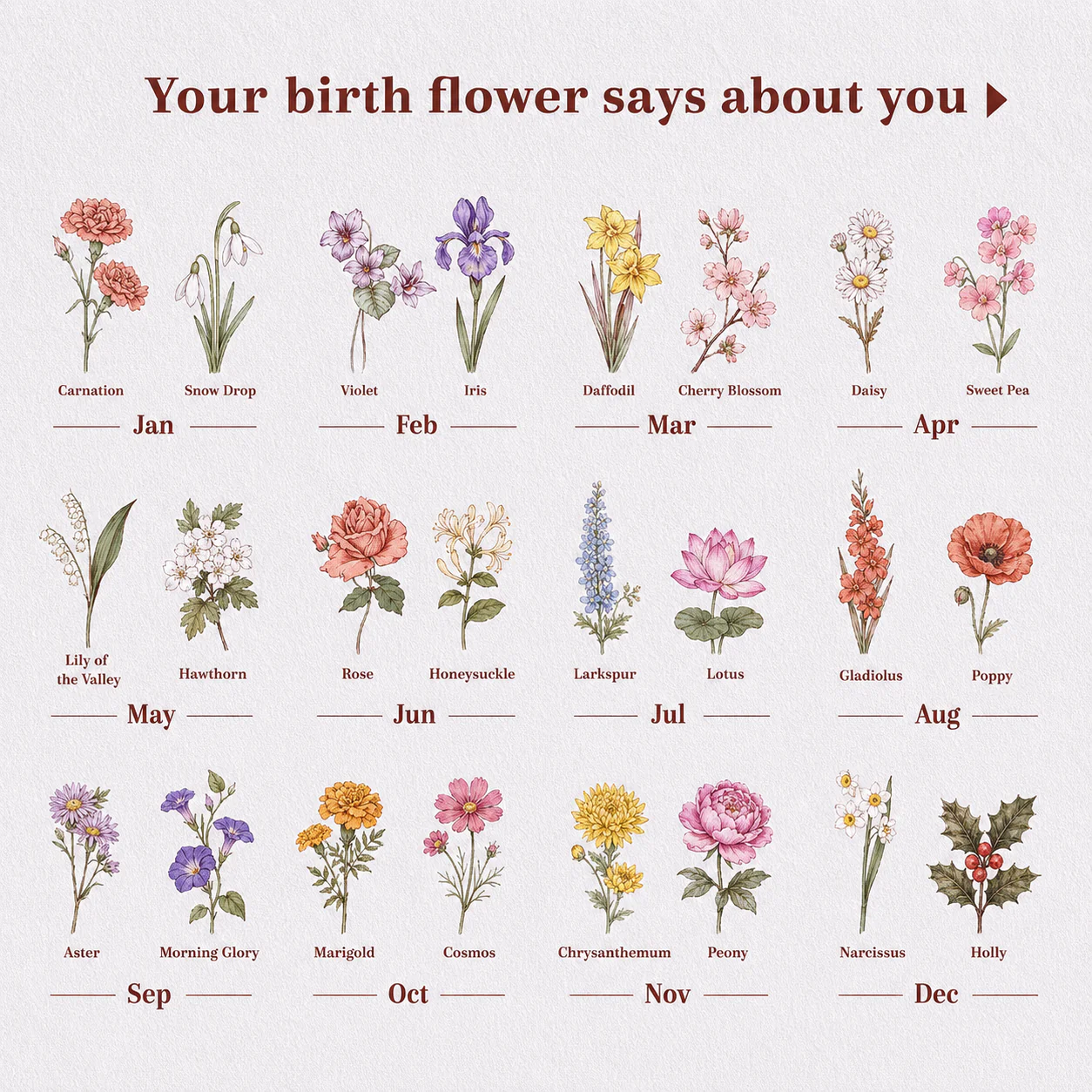 Girl Birth Flower - Personalized Quilted Laundry Basket - Gifts For Her, Mom, For Family - Image 5