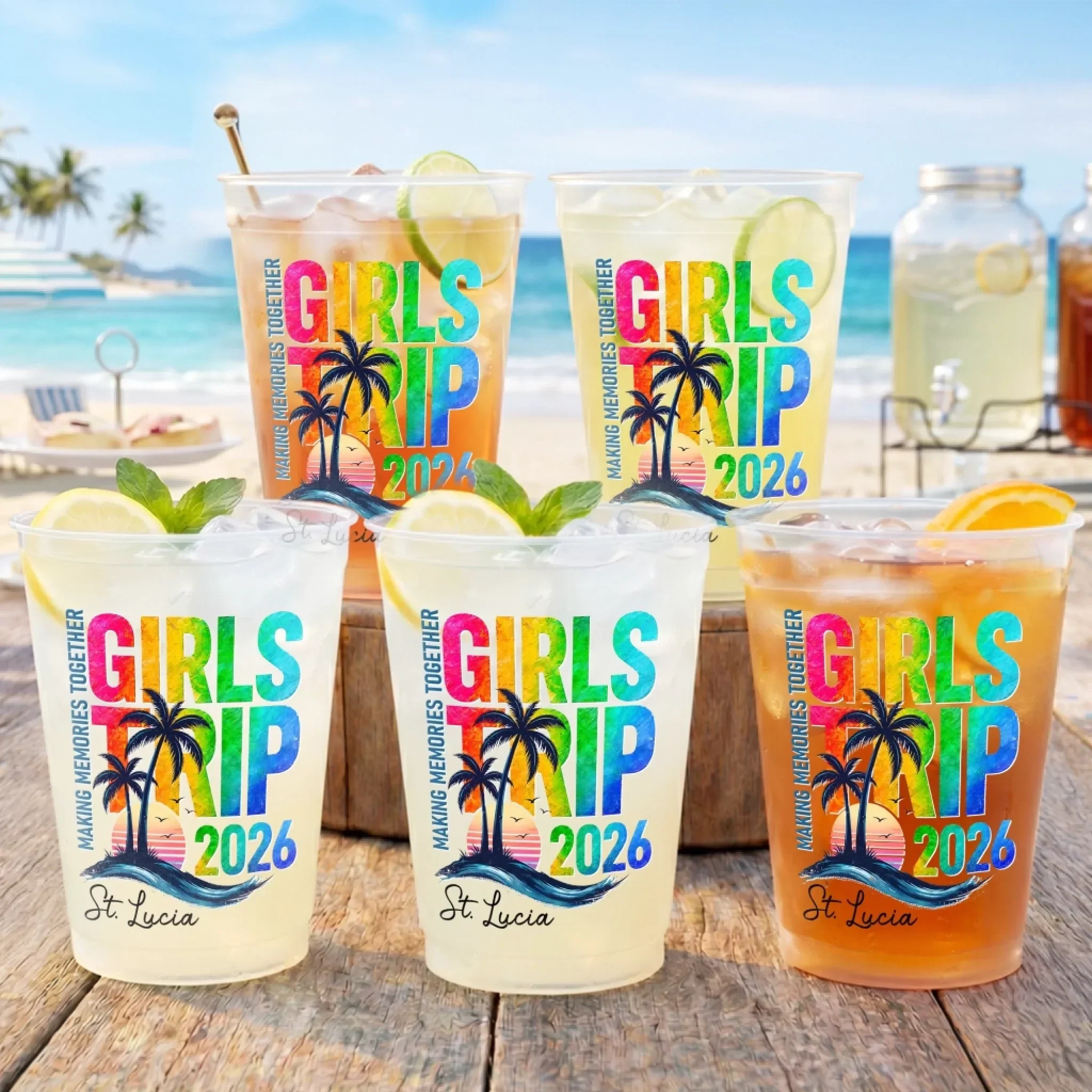 Girls Trip 2026 Making Memories Together - Personalized Cups - Gift For Her, Best Friends