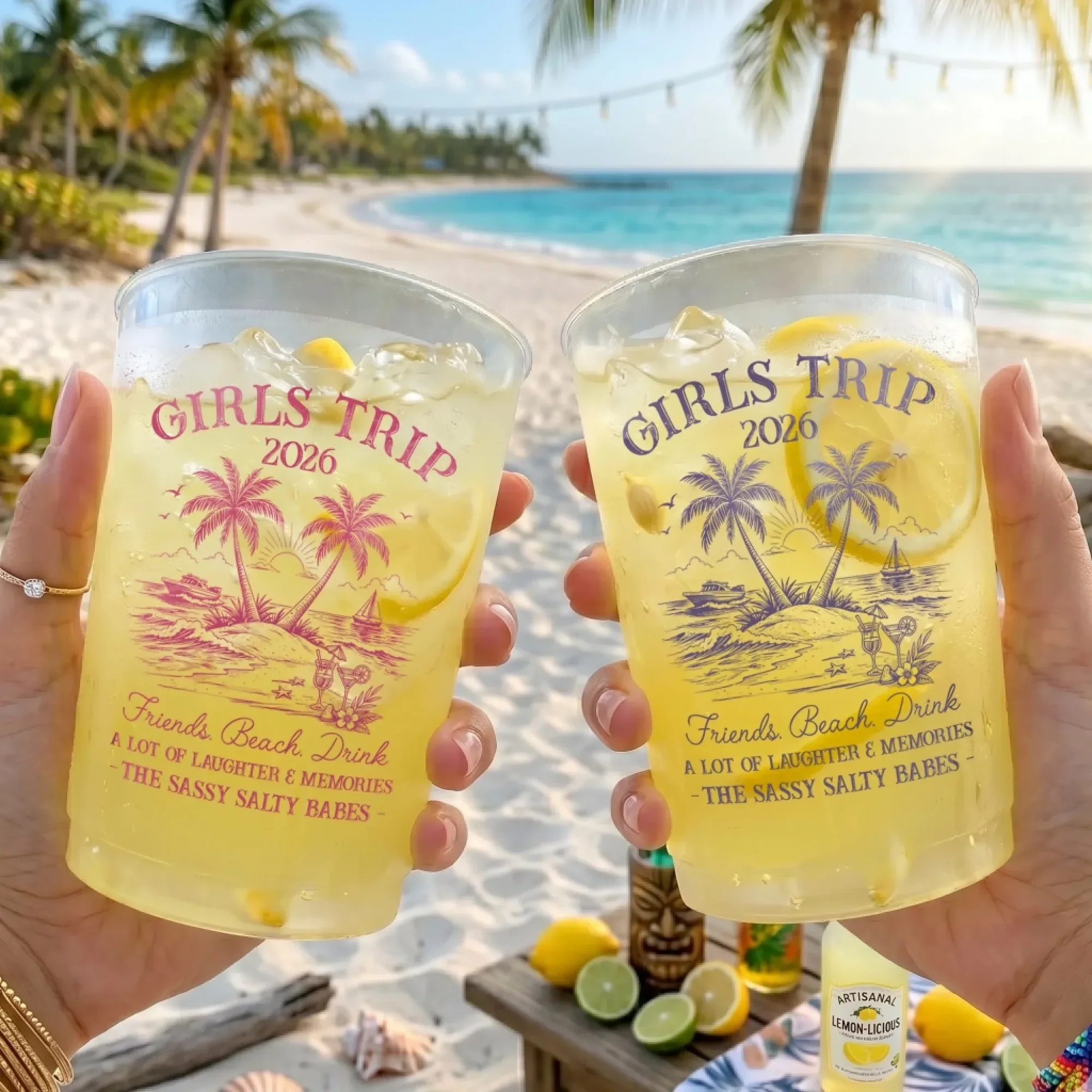 Girls Trip 2026 Summer Vibes - Personalized Cups - Gift For Her, Best Friends - Image 4
