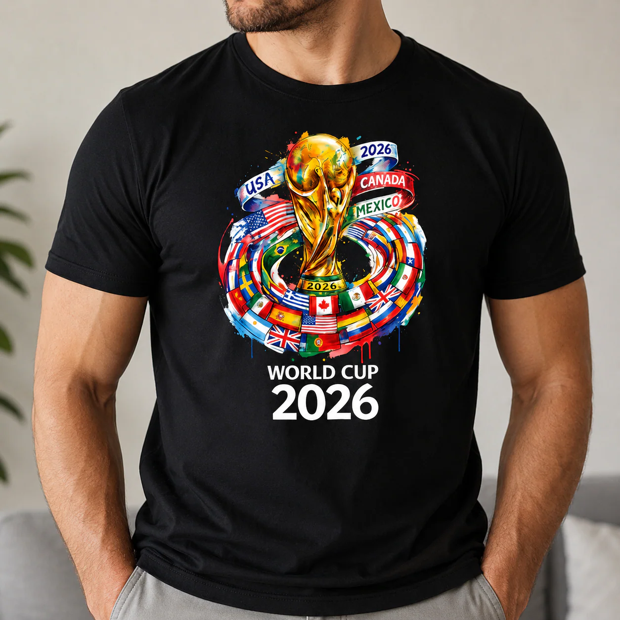 Global Championship 2026 USA Canada Mexico Soccer Trophy - Personalized Shirt - Gift For Soccer Fans