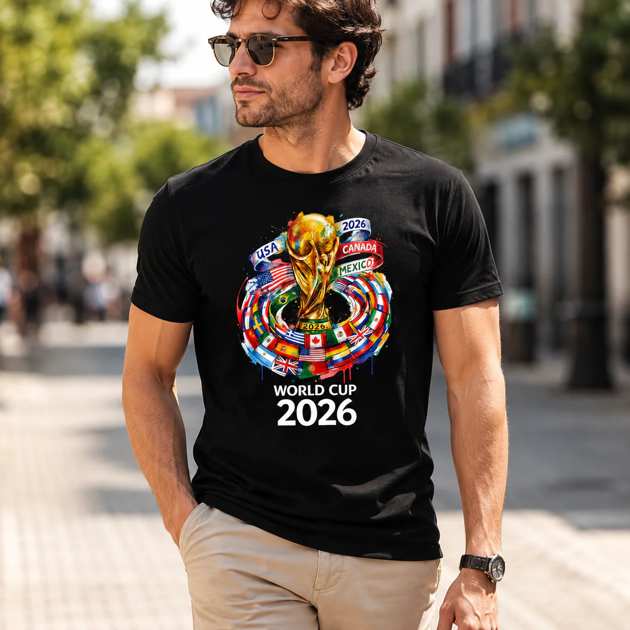 Global Championship 2026 USA Canada Mexico Soccer Trophy - Personalized Shirt - Gift For Soccer Fans - Image 3