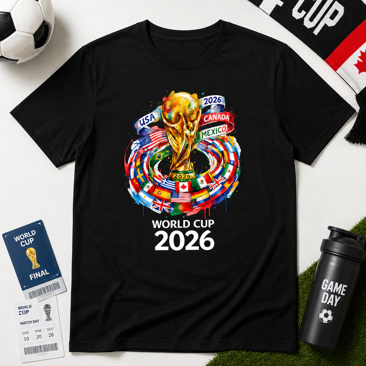 Global Championship 2026 USA Canada Mexico Soccer Trophy - Personalized Shirt - Gift For Soccer Fans - Image 6