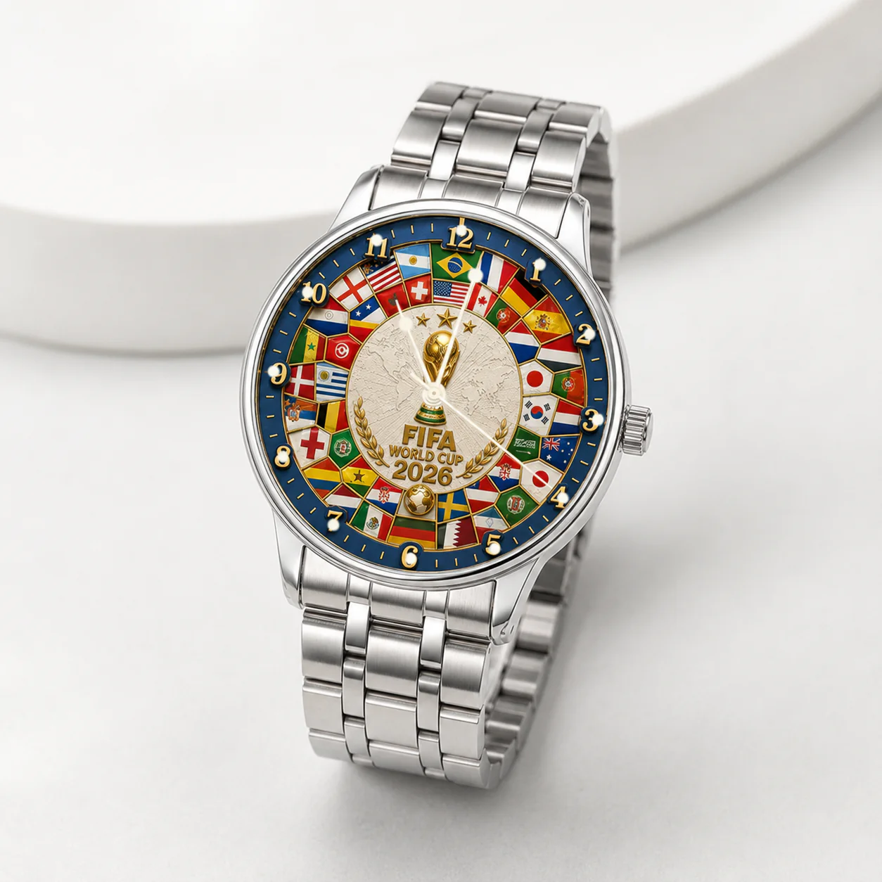 Global Football Championship 2026 - Personalized Hand Watch - Gift For Dad, Husband, Soccer Fans - Image 5