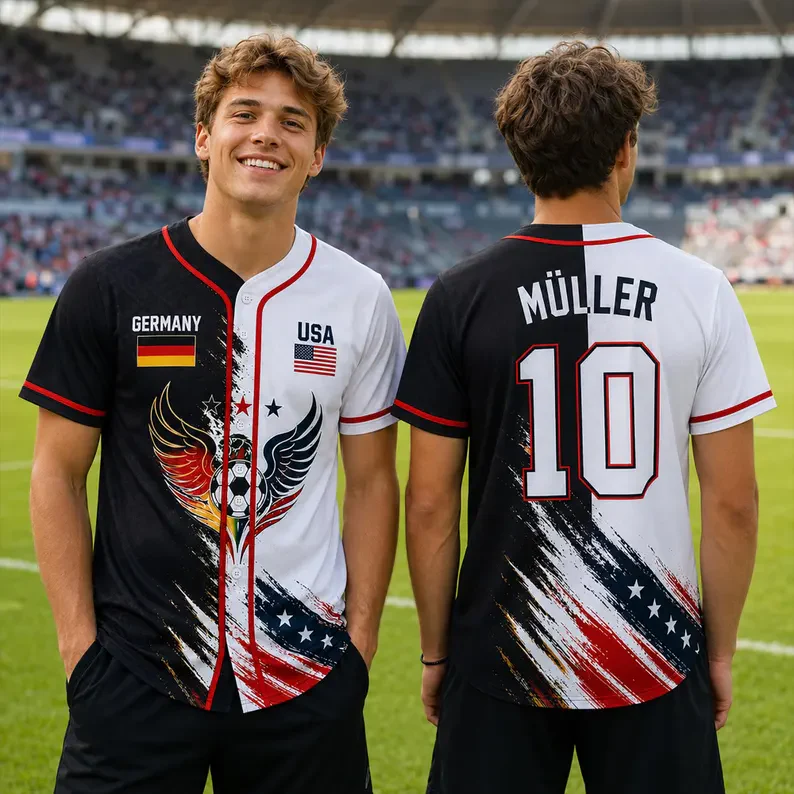 Global Football Championships 2026 Germany And USA - Personalized Personalized Baseball Jersey For Adult, Kid - Gifts For Soccer Lovers, Sport Fans - Image 3