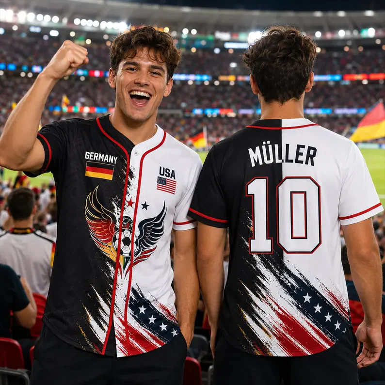 Global Football Championships 2026 Germany And USA - Personalized Personalized Baseball Jersey For Adult, Kid - Gifts For Soccer Lovers, Sport Fans - Image 4