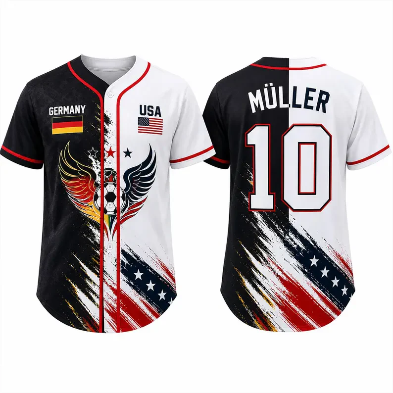 Global Football Championships 2026 Germany And USA - Personalized Personalized Baseball Jersey For Adult, Kid - Gifts For Soccer Lovers, Sport Fans - Image 5