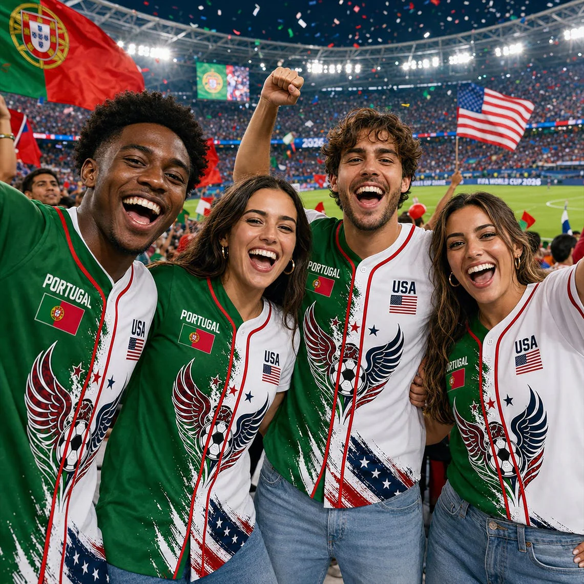 Global Football Championships 2026 USA And Portugal - Personalized Baseball Jersey - Gifts For Soccer Lovers, Sport Fans - Image 7
