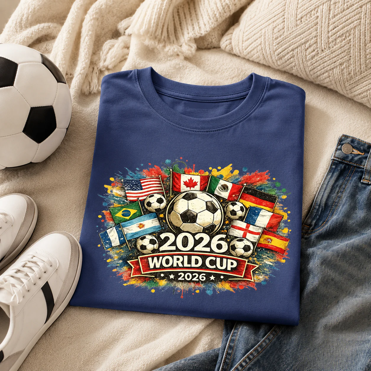 Global Soccer Championship 2026 Flags - Comfort Shirt - Gift For Soccer Fans - Image 4